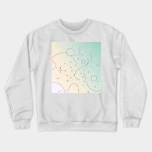 minimalism art - magical world lines Crewneck Sweatshirt